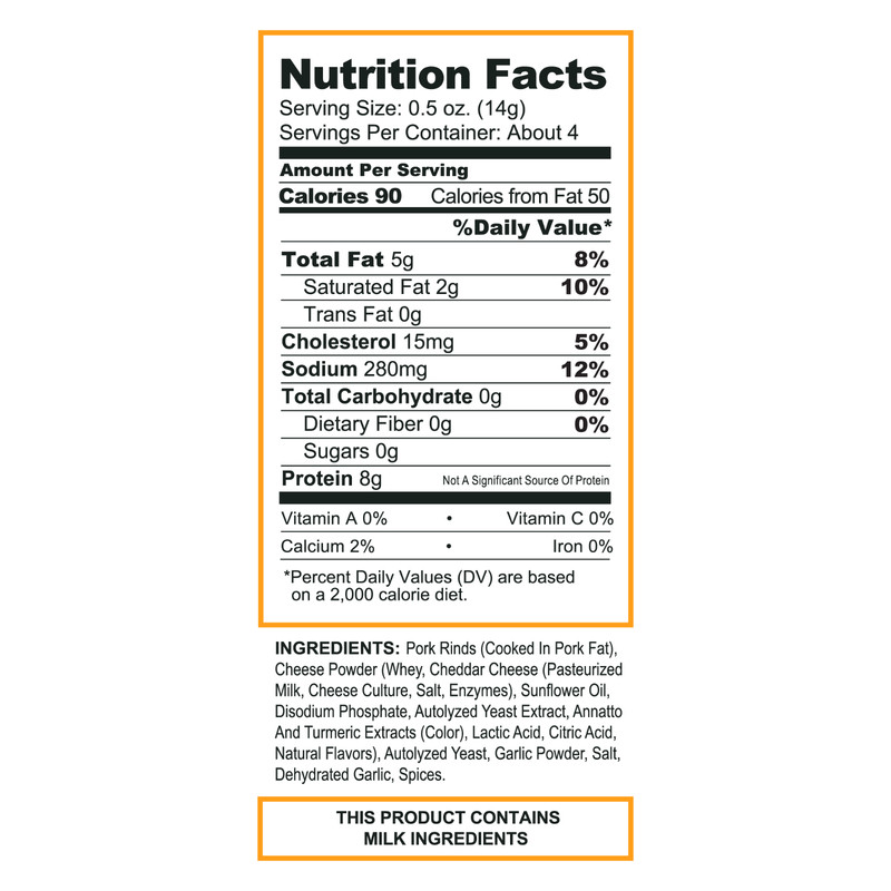 Pork King Good Nacho Cheddar Flavored Pork Rinds Chicharrones 4 Pack Keto Snacks gallery