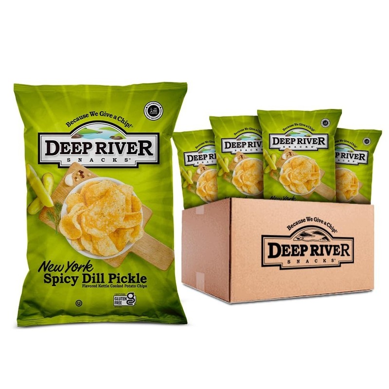 Deep River Kettle Chips - New York Spicy Dill Pickle, 24-Pack for Every Occasion gallery