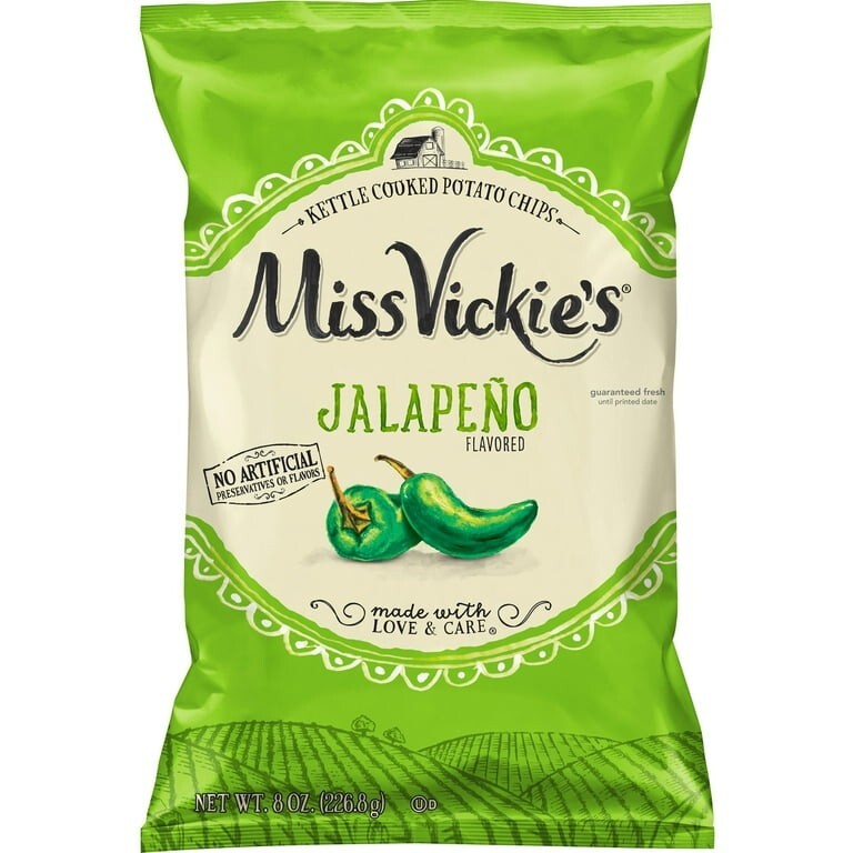 Miss Vickie's Jalapeno Flavor Kettle Cooked Potato Chips 48 Hr. Free Delivery