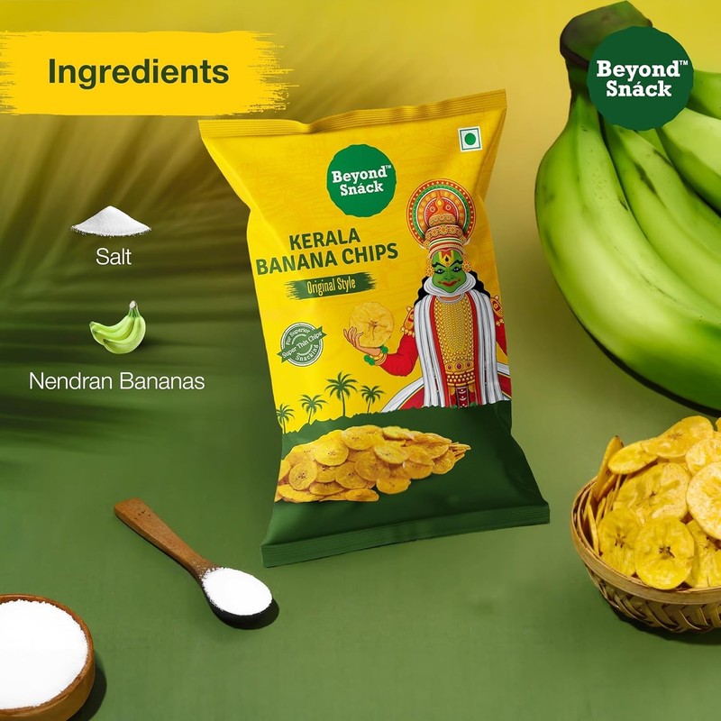 Beyond Snack Kerala Banana Chips - Original Style, 70G (PACK OF 3) FREE DELIVERY gallery