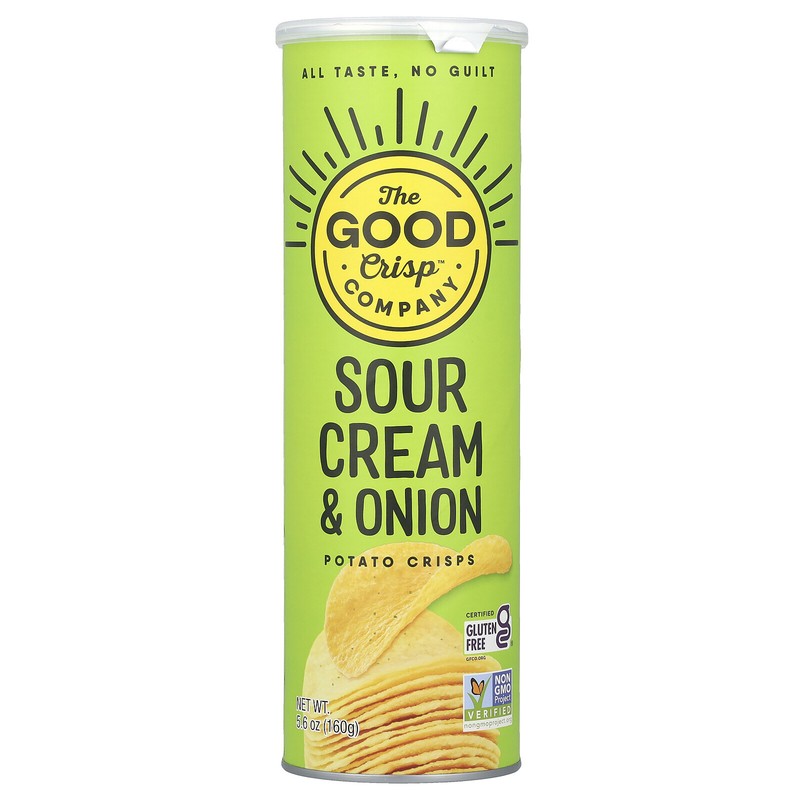 Potato Crisps, Sour Cream & Onion, 5.6 oz (160 g)
