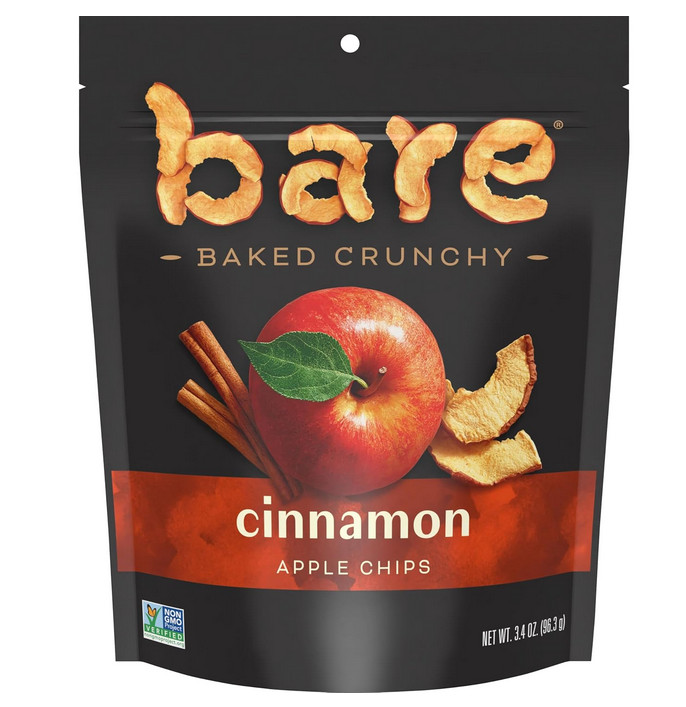 Bare Baked Crunchy Apple Chips 3.4 oz Bag