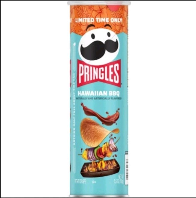 PRINGLES Limited Edition Hawaiian BBQ Crisp Chips 5.5 Oz