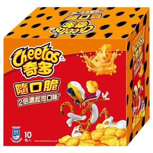 Cheetos corn chips- double cheese flavour 12 pouches/ box- 336g