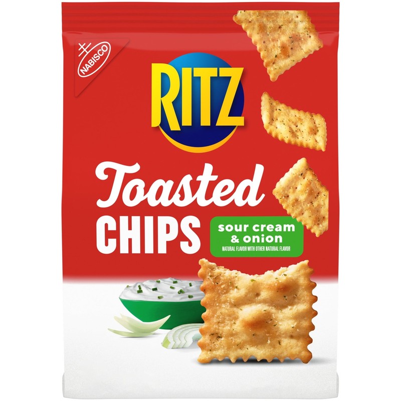 (3 pack) Toasted Chips Sour Cream and Onion Crackers, Party Snacks, 8.1 oz gallery