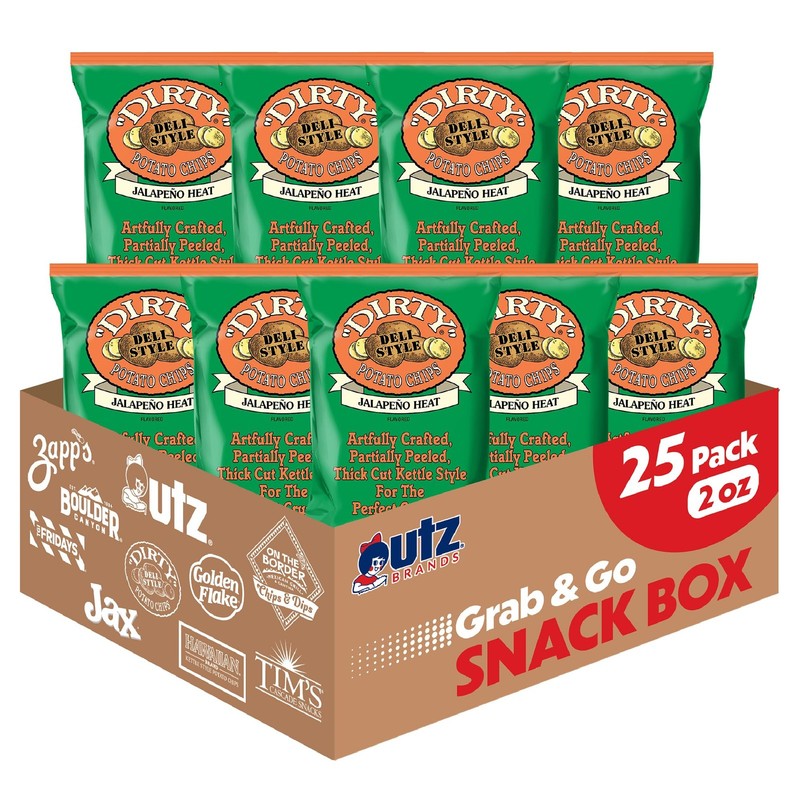 Dirty Chips Jalapeno Heat, 2Ounce Pack of 25