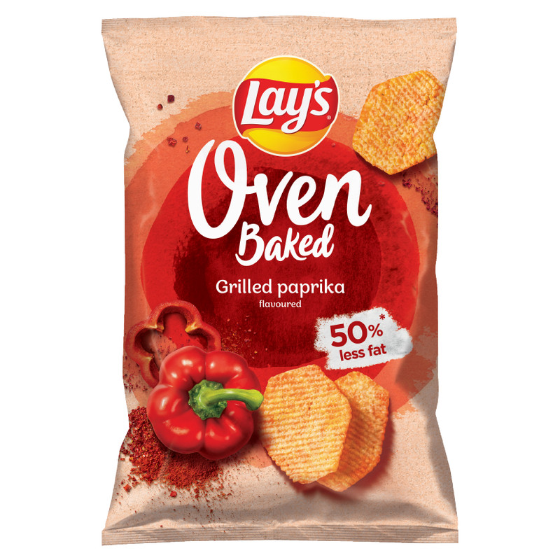 3 x LAYS Oven Baked Grilled Paprika Flavor Potato Chips Crisps Snacks 110g/3.8oz gallery