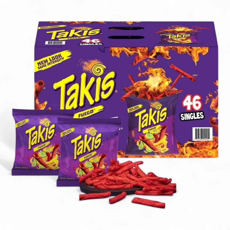 Takis Fuego Rolled Tortilla Chips (1 oz., 46 pk.) Great Price and FREE SHIPPING