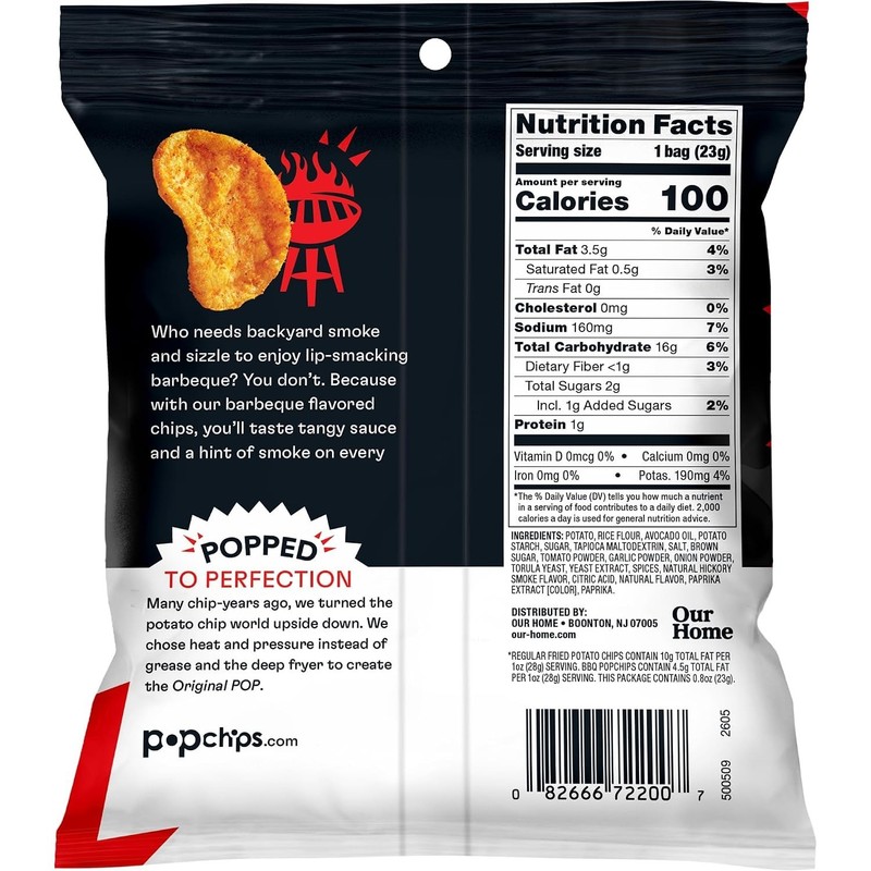 Salty & Spicy BBQ Potato Chips, Gluten-Free gallery