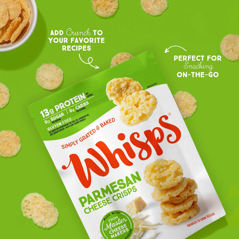 Whisps Cheese Crisps Parmesan | Protein Chips | 10.8 Ounce (Pack of 1) gallery