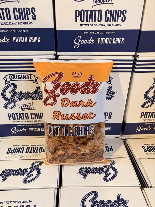 4 Bags Goods Dark Russet 10 Oz Potato Chips
