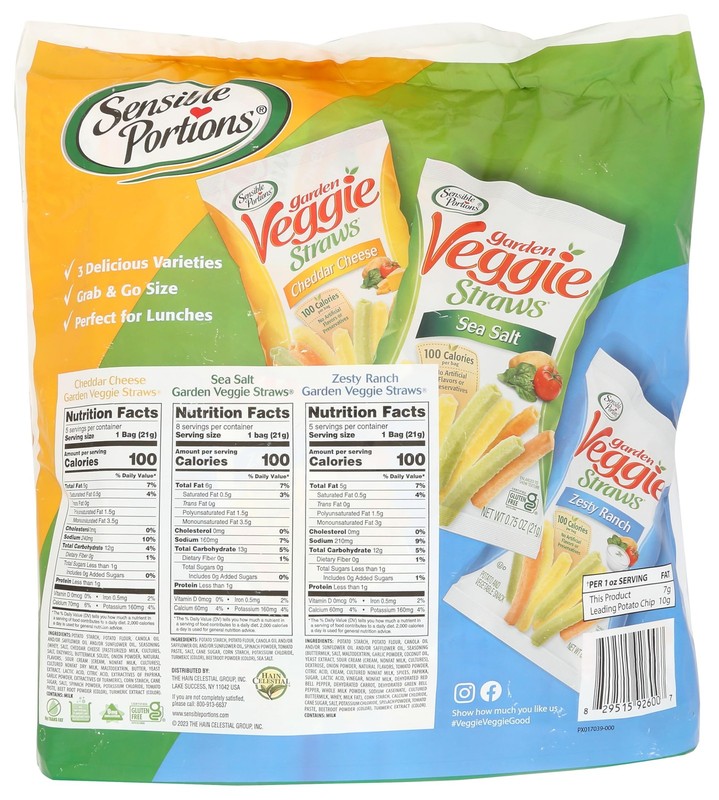 Sensible Portions Garden Veggie Snacks Veggie Straws Variety Pack 18ct Polybag gallery