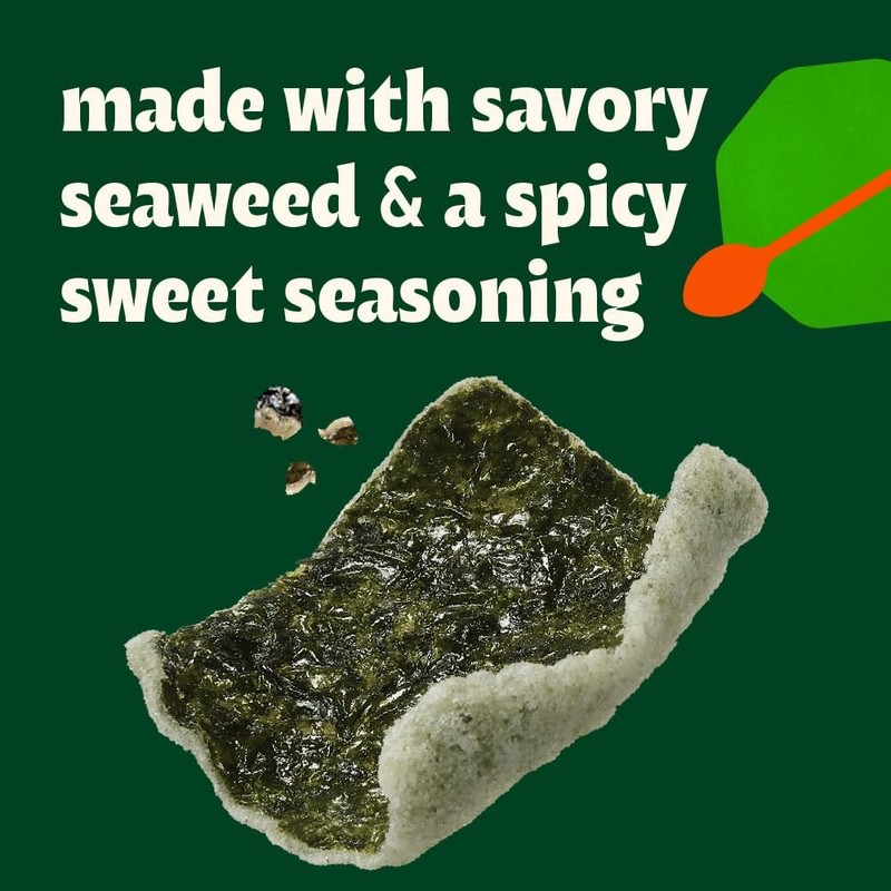 Bibigo Spicy & Sweet Seaweed Chips, 1.41 Ounce Pack of 6 gallery