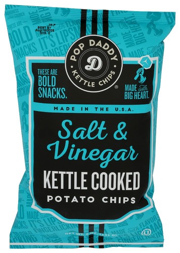 Pop Daddy Popcorn & Pretz Chips Potato Salt 5 oz (Pack of 12)
