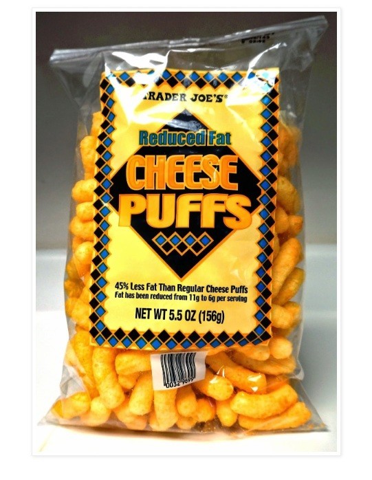 Trader Joe’s Reduced Fat Cheese Puffs 5.5 Oz Bag