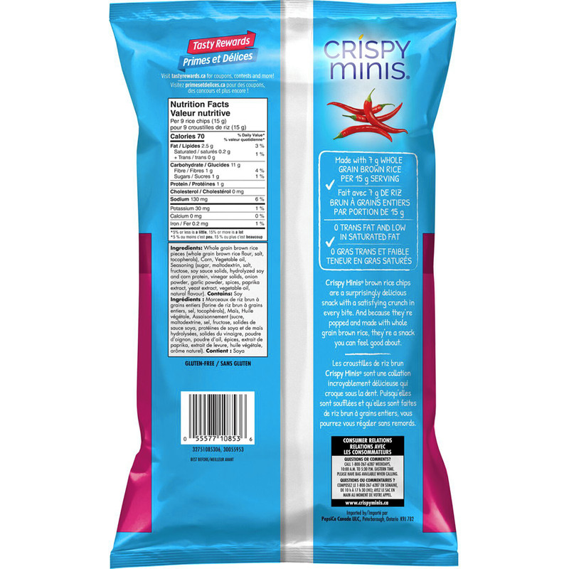 4-Pack Quaker Crispy Minis Sweet Chili flavour brown rice chips gallery
