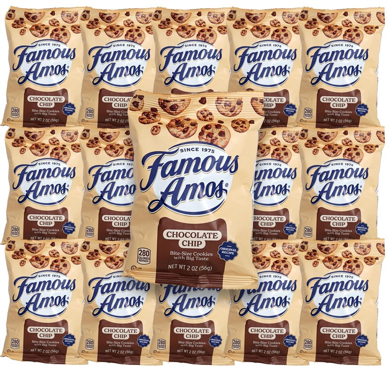 Famous Amos 2 oz., Pack of 15, Individual Bags 2 Ounce (Pack 15), brown gallery