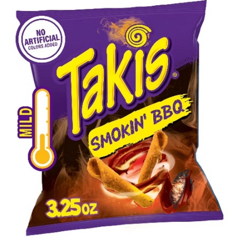 20x Takis Smokin Bbq Tortilla Chips Snack Spicy BBQ Crunchy Bulk Bundle New 3.25