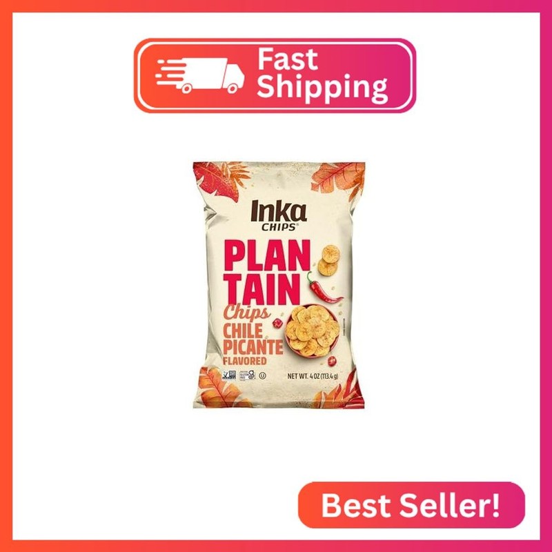 Inka Crops Chile Picante Plantain Chips (Pack of 1)