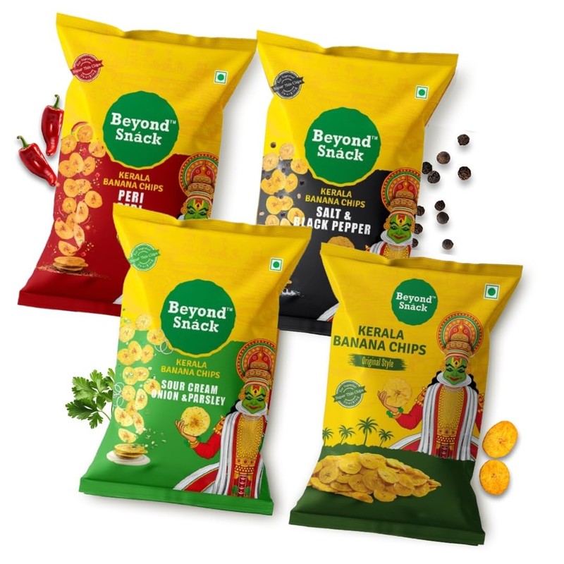 Beyond Snack Kerala Banana Chips Combo Thin Crunchy 400g