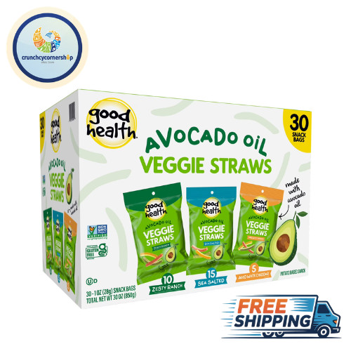 Good Health Veggie Straws Avocado Oil Variety Pack, 30 pk. FREE SHIPPING!!!