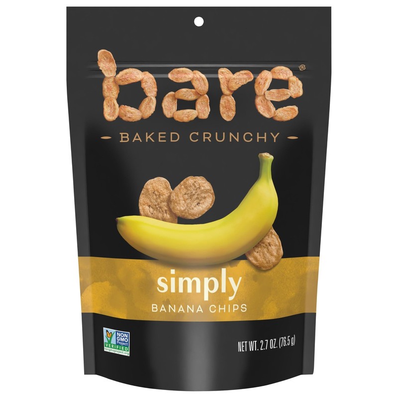Bare Baked Crunchy Banana Chips, Simply Banana, Gluten 2.7 Ounce (Pack of 1)