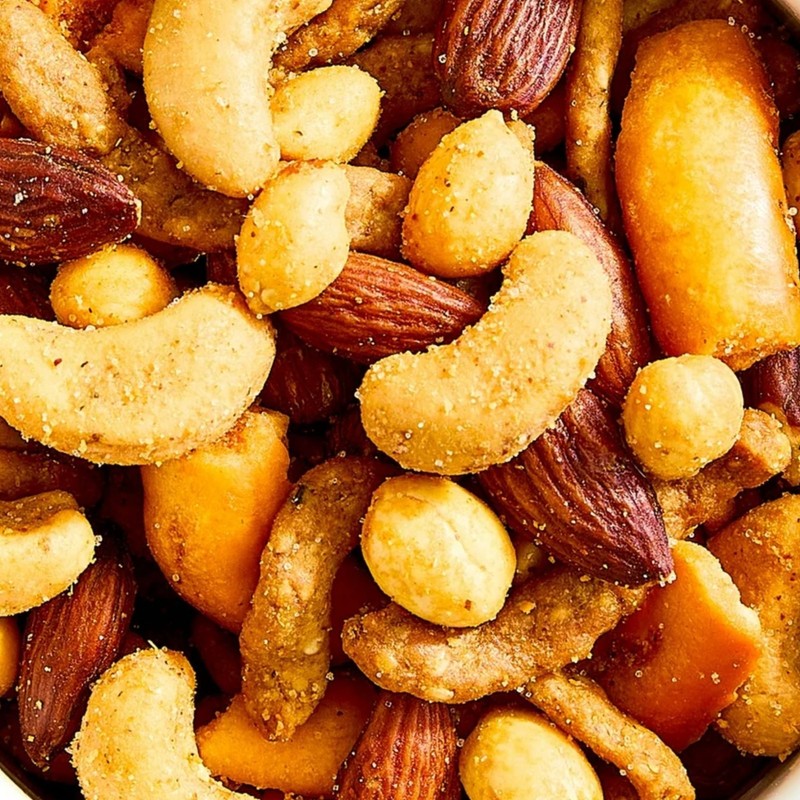2 POUNDS BUFFALO HOT TRAIL MIX CUSTOM MADE SNACK MIX, PARTY MIX, BULK VALUE BAG