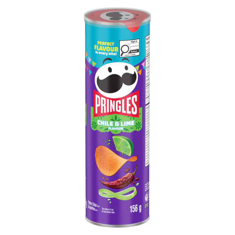 Pringles Chile & Lime Chips 156 g. / 5.5 oz. x 3