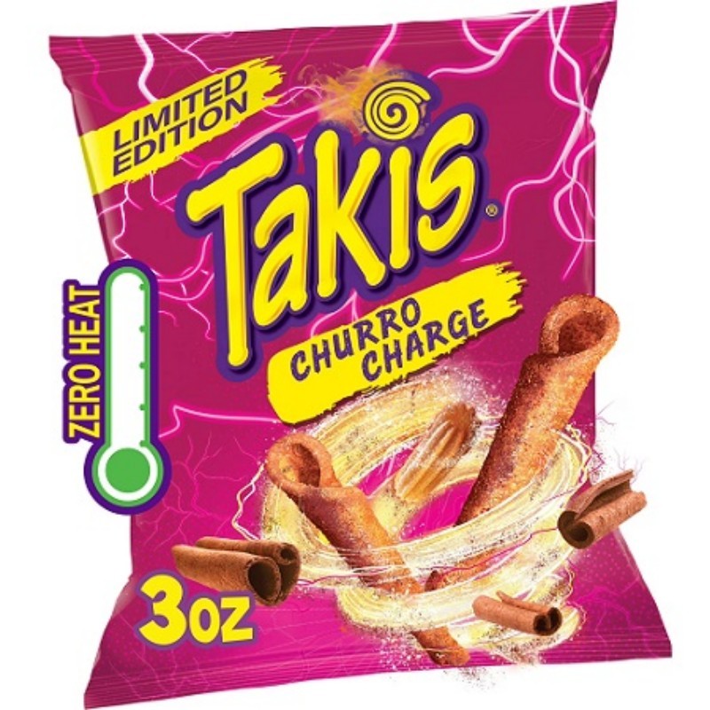 20x Takis Churro Charge Sweet Cinnamon Corn Snack Crunchy Savory Bulk New 3oz