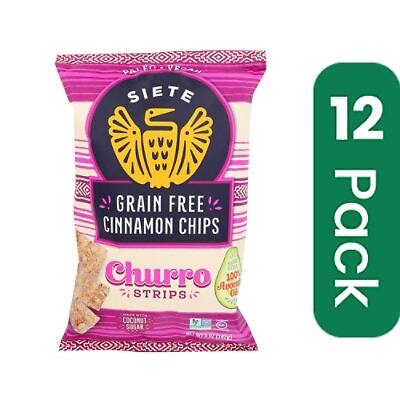 Siete – Churro Strips Cinnamon 5 oz (Pack of 12)