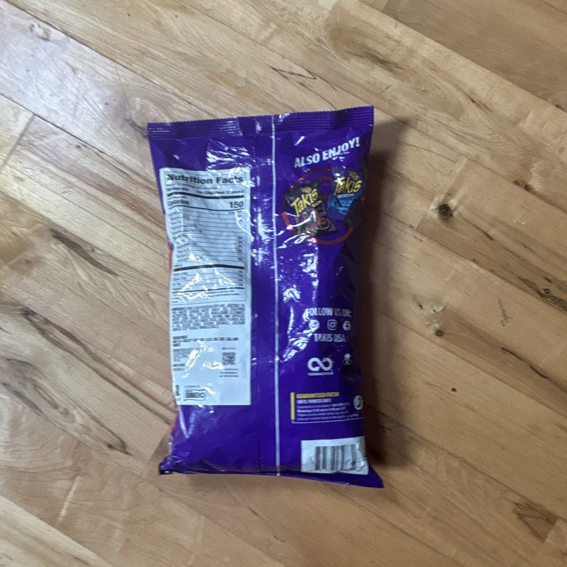 Takis Tortilla Rolled Corn Chips Cobra Worcestershire Sauce Snacks 9.9 Oz 1 Bag