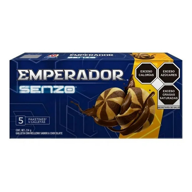 1 CAJAS DE EMPERADOR SENZO - CHOCOLATE COOKIES (2 BOXES).
