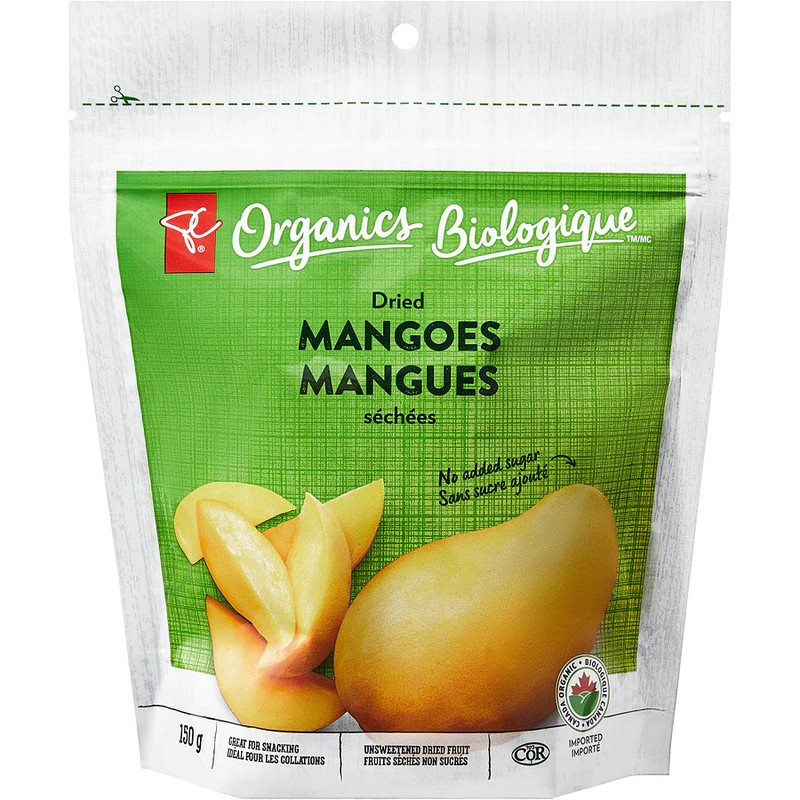 President's Choice Organics Organic Dried Mango, 150g/5.2 oz. Bag gallery