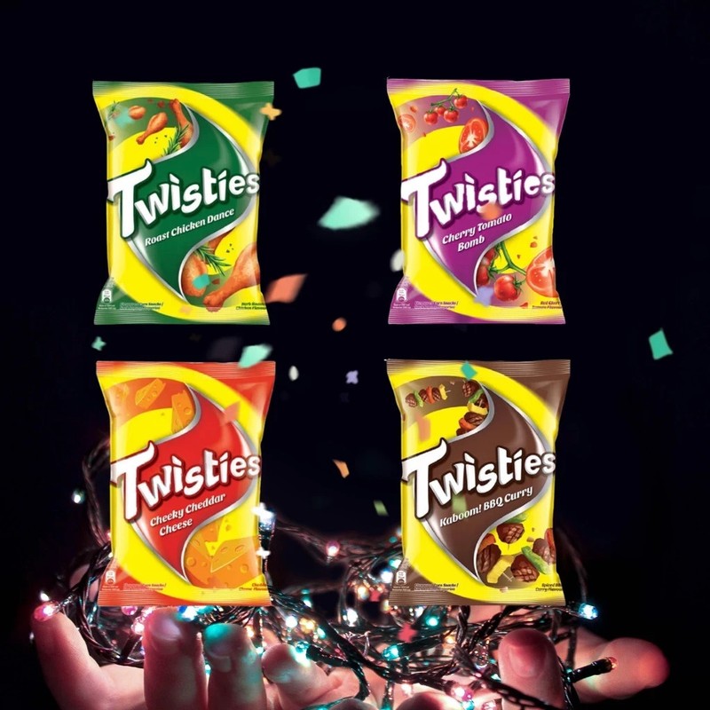 TWISTIES CORN SNACKS – 1 BUNDLE (10 PACKS X 60G) – FREE SHIPPING