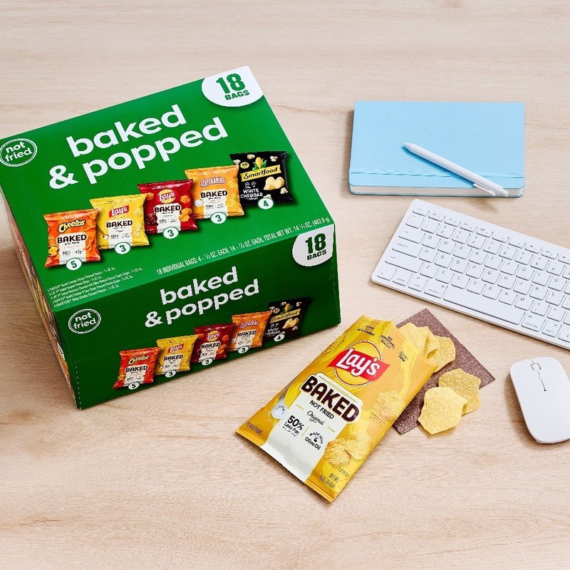 Variety Pack of 18 Baked and Popped Snack Chips Multipack gallery