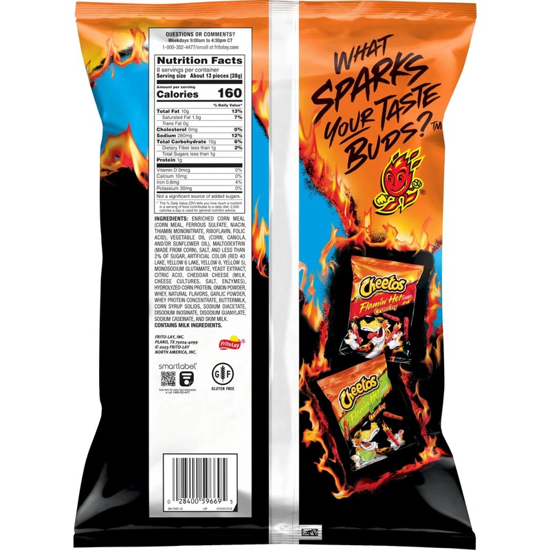 Cheetos Puffs Flamin' Hot Cheese Flavored Snacks, 8 oz gallery