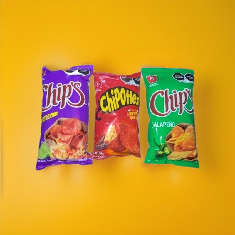 Mexican Chips Barcel Variety 12 Pack X 4 Each Chipetles, Chips Fuego, Jalapeño