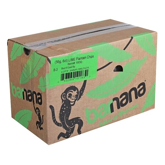 Barnana Lime Plantain Chips, 2 Ounce, 6 Per Case gallery