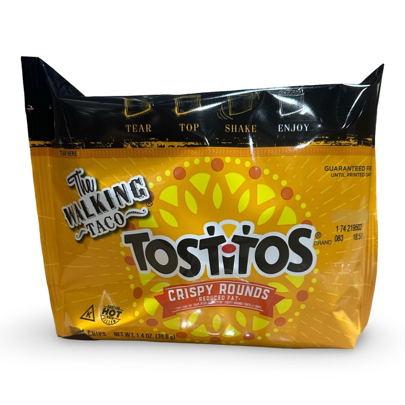 Tostitos Walking Taco Top N’ Go Rounds Tortilla Chips (Reduced Fat), 1.4 Ounce,
