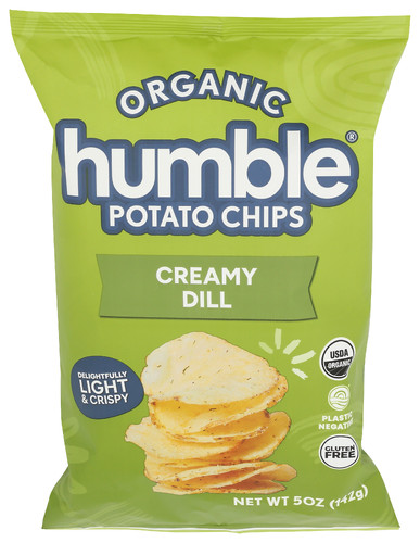 Humble Snacks Chips Creamy Dill 5 oz (Pack of 12)
