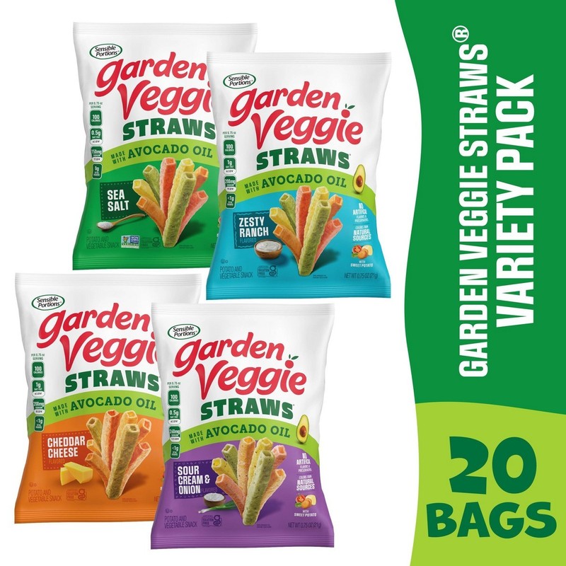 15oz/20ct Garden Veggie Straws Variety Pack Chips with Avocado Oil Chips gallery