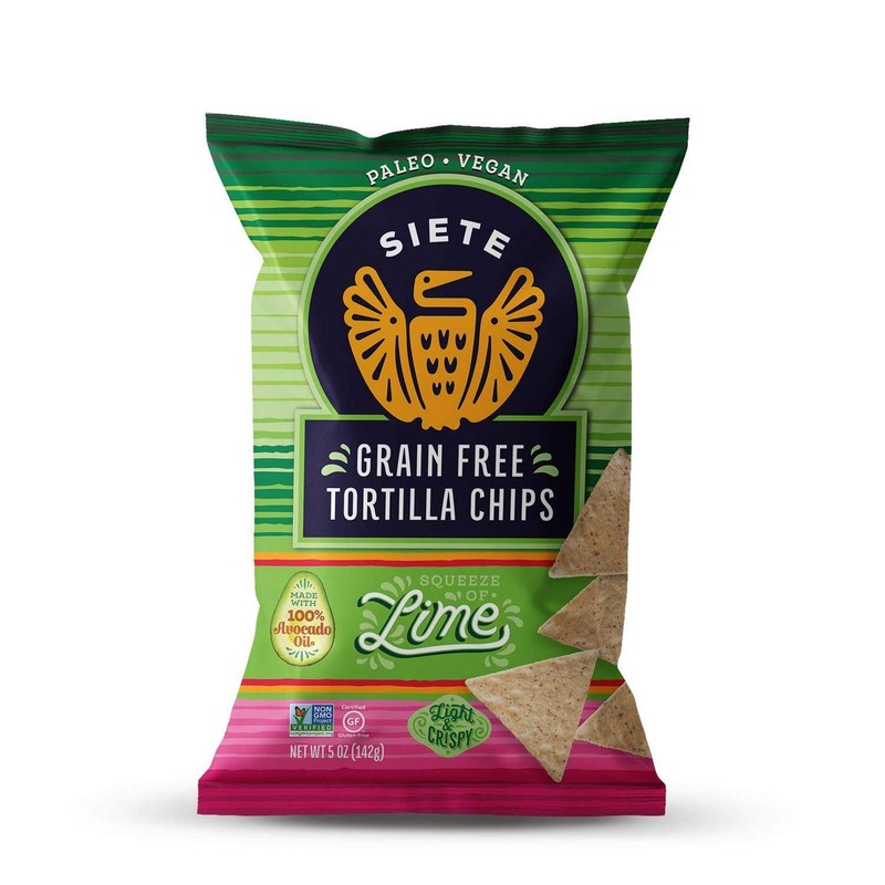 Siete Family Foods Grain Free Tortilla Chips Lime 5 Oz