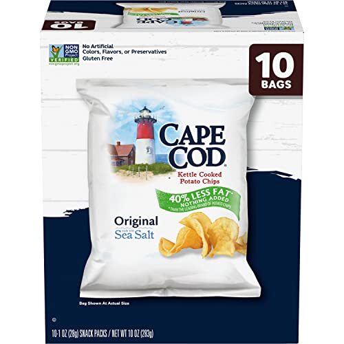 Papas Fritas De Cape Cod Originales Con Menos Grasa, 1 Oz, 10 Unidades