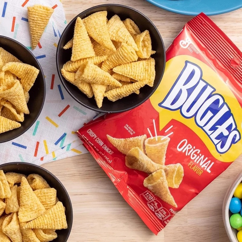 Bugles Crispy Corn Snacks, Original Flavor, Snack Bag, 8.75 oz... gallery