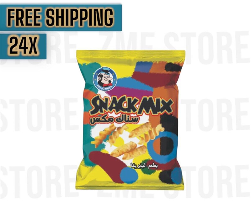 Mr.Chips Snack Mix Paprika Flavor 14 Gram (24 Pack) شيبس سناك ماكس