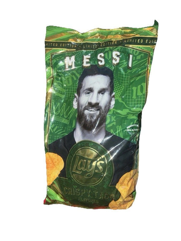 Messi Crispy Taco Lays Potato Chips Expire Oct 2024 Rare Snack Limited Edition