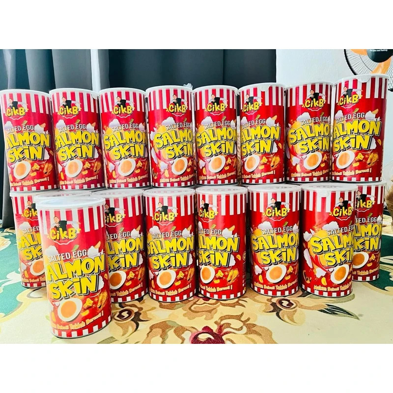 3 X260g Salted Egg Salmon Skin Chips Malaysia Snack Expedited Ship From Malaysia gallery