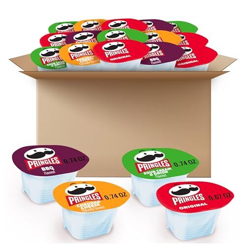 Pringles Snack Stacks Variety Pack 36 Cups Original Sour Cream Cheddar BBQ
