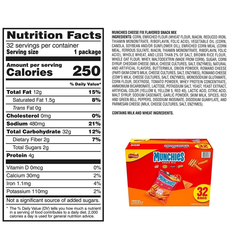 Munchies Snack Mix Cheese Fix, 1.75 oz., 32 pk. gallery