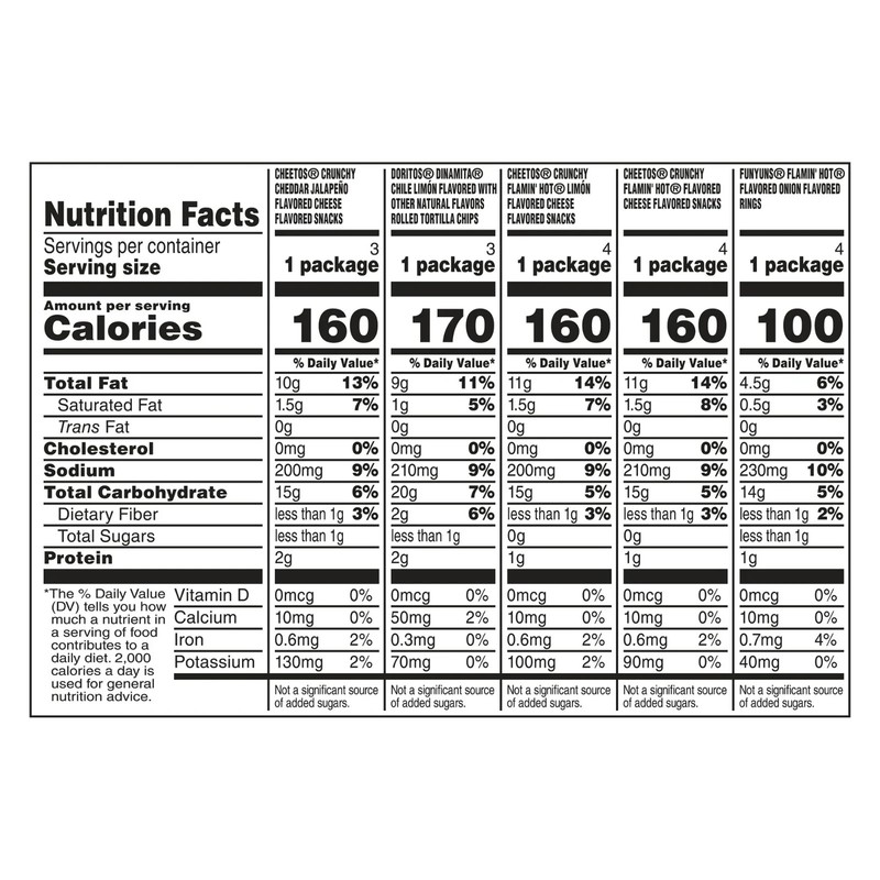 Frito-Lay Fiery Mix Variety Pack Snack Chips, 18 Count Multipack gallery